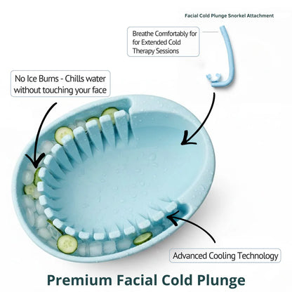 The Biohack Basin - Facial Cold Plunge Bowl with Ice Chamber